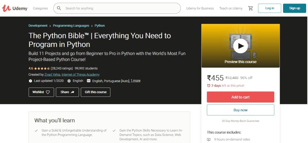 learn python online