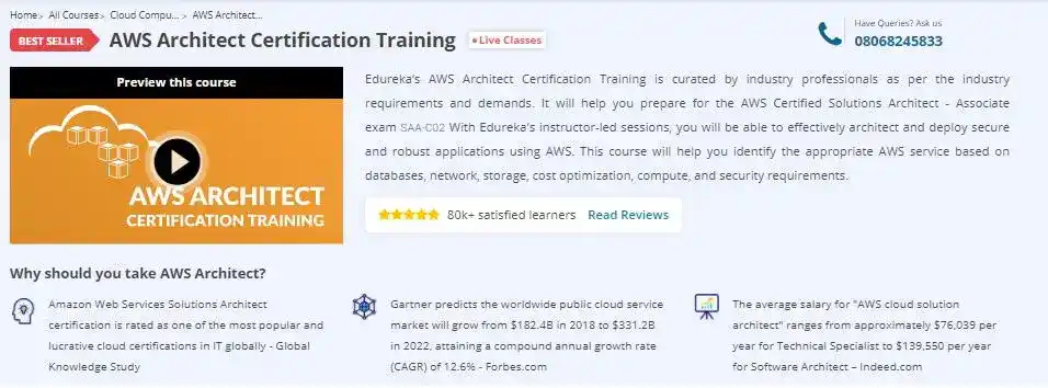 Edureka's AWS course