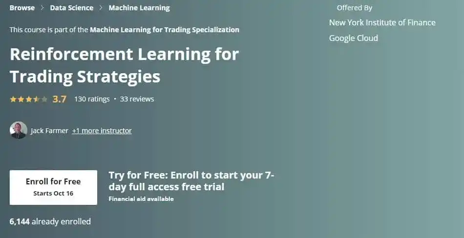 Best Machine Learning Courses for Finance