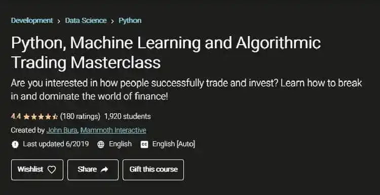 udemy course