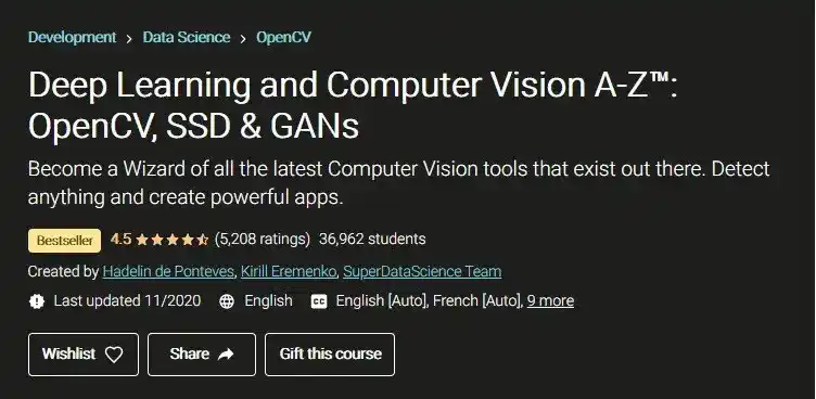 udemy cv course