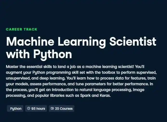 machine learning courses