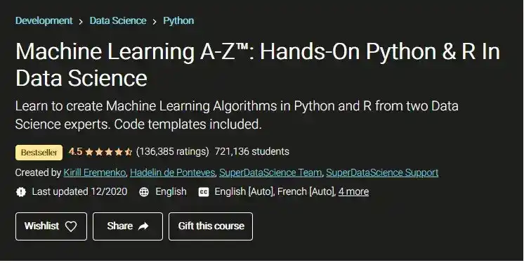 best online courses on machine learning