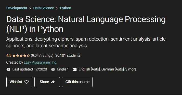 Best Natural Language Processing Courses Online