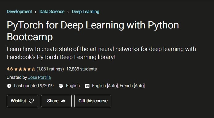 PyTorch for deep learning