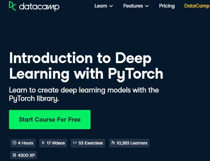 Introduction to deep learning with best sale pytorch