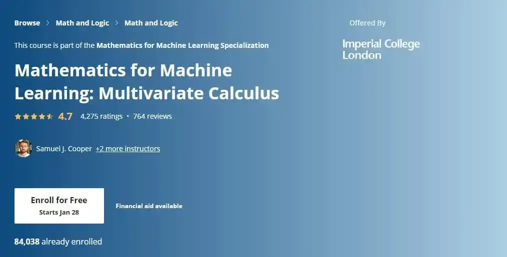 Best Calculus Courses Online for Machine Learning