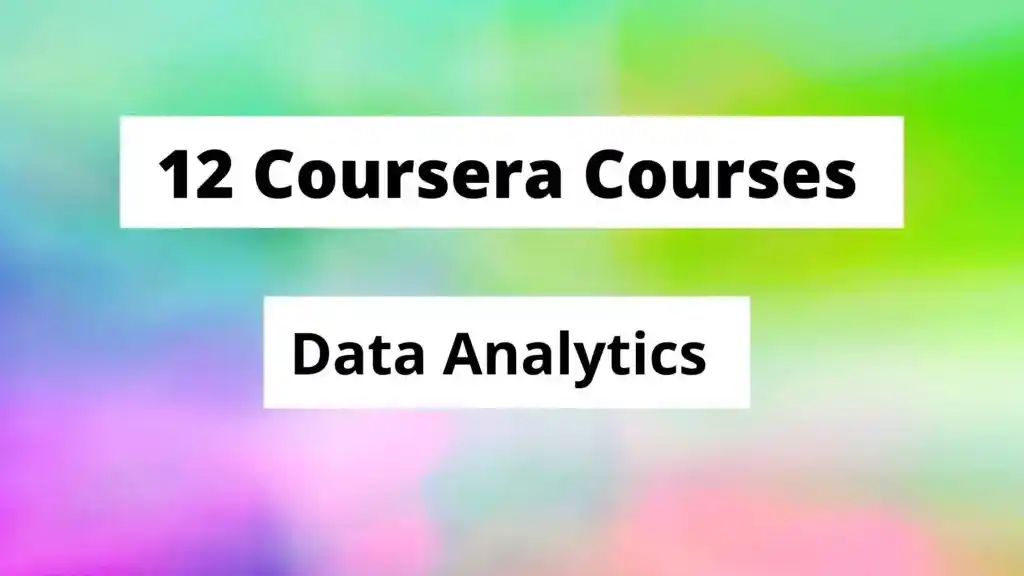 Best Data Analytics Courses in Coursera