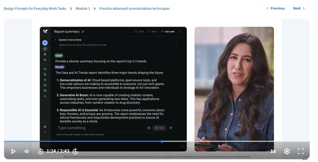 Google Prompting Essentials Course Review-