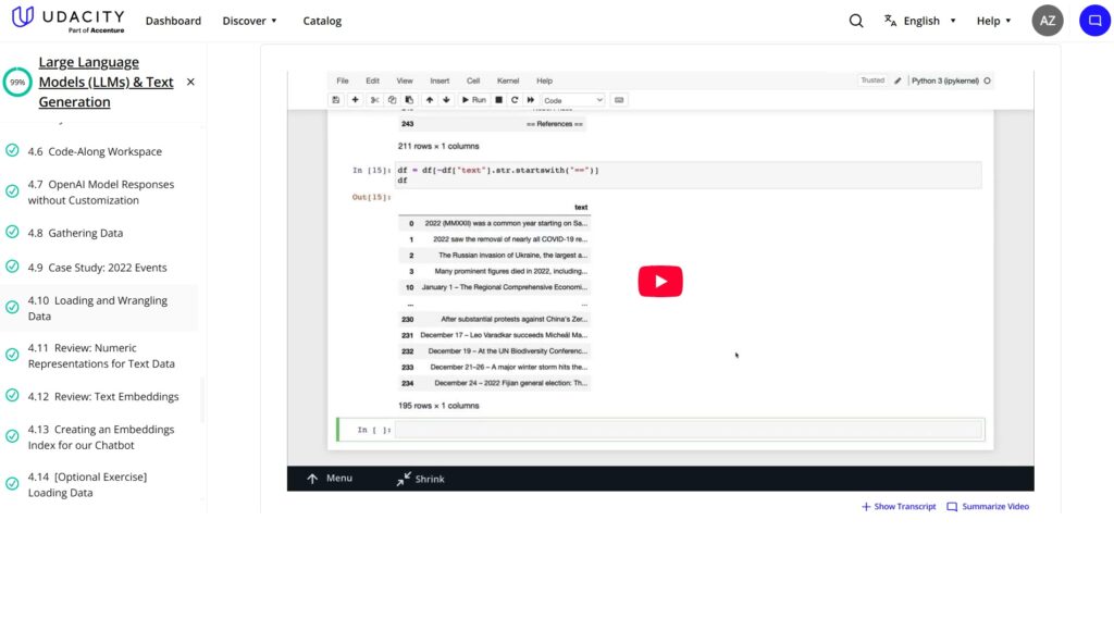 My Review of Udacity’s Large Language Models Nanodegree
