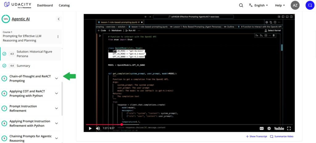 Udacity Agentic AI Nanodegree Review
