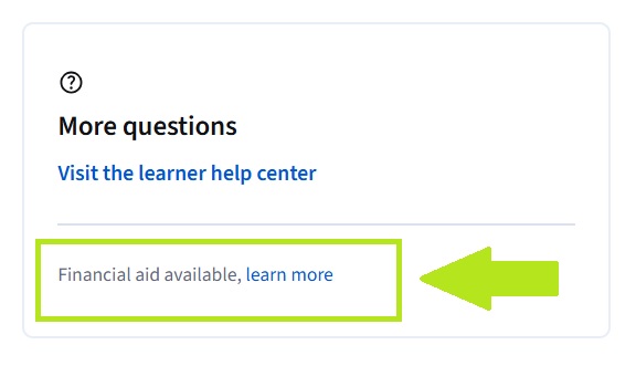 coursera financial aid